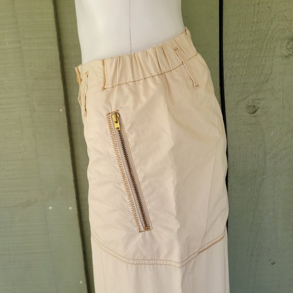 SCHUMACHER Cotton Golden Ivory Cargo Adjustable Pants Medium M - Picture 3 of 8